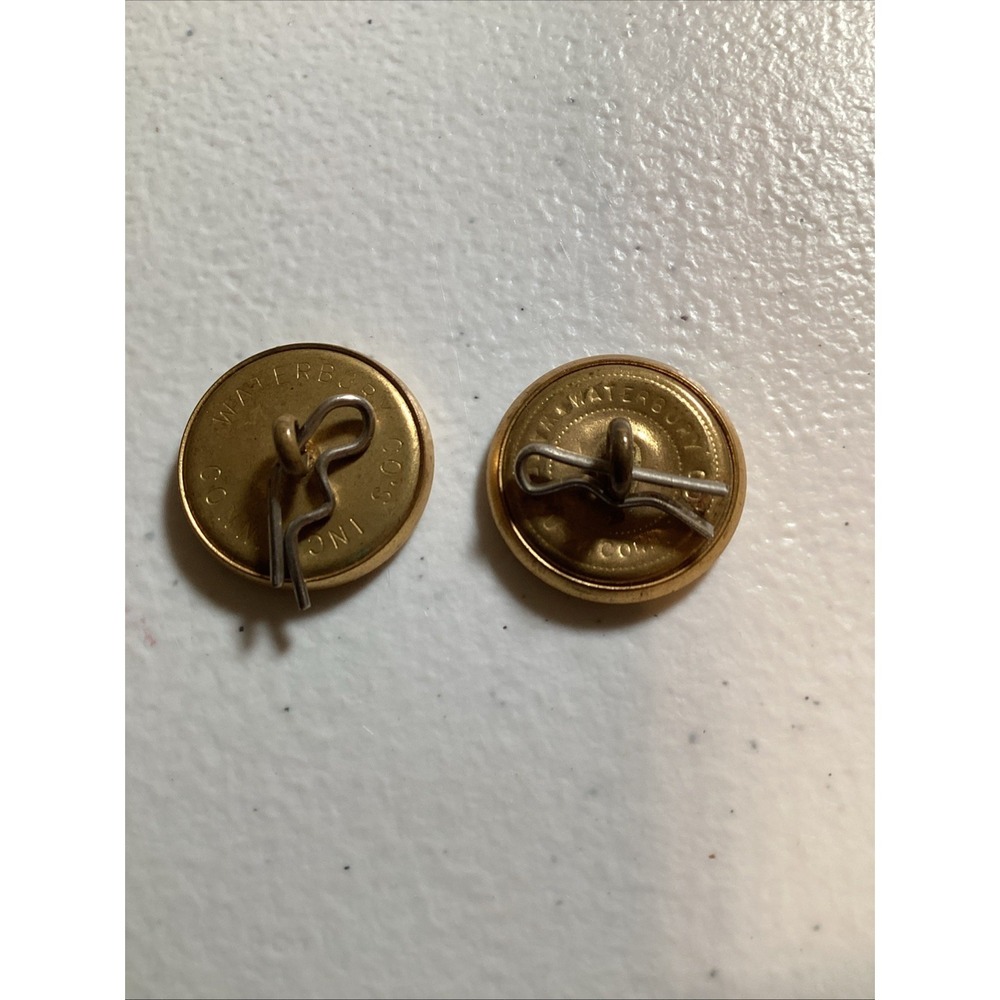 2 Vintage Buttons‎ Waterbury button company Conn.